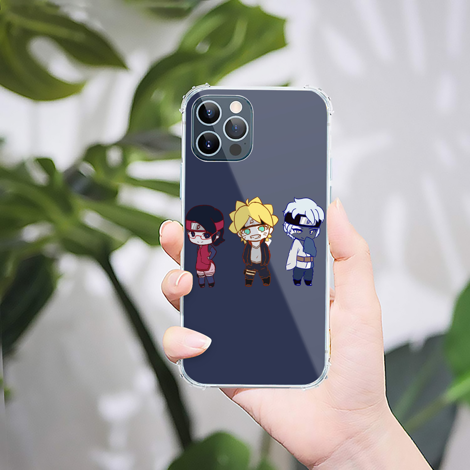 （画像用） NARUTO -ナルト- うずまき ボルト Uzumaki Boruto 【iPhone 12シリーズ対応】透明スマホケース（クリアソフトケース）